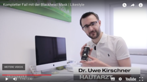 Dr. Kirschner bei Likestyle zu Aktivkohlemasken