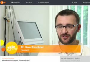 Dr. Uwe Kirschner im ZDF zu Tränensäcken