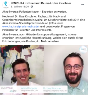 Video-Interview mit Dr. Kirschner zu Akne inversa/ Hidradenitis suppurativa