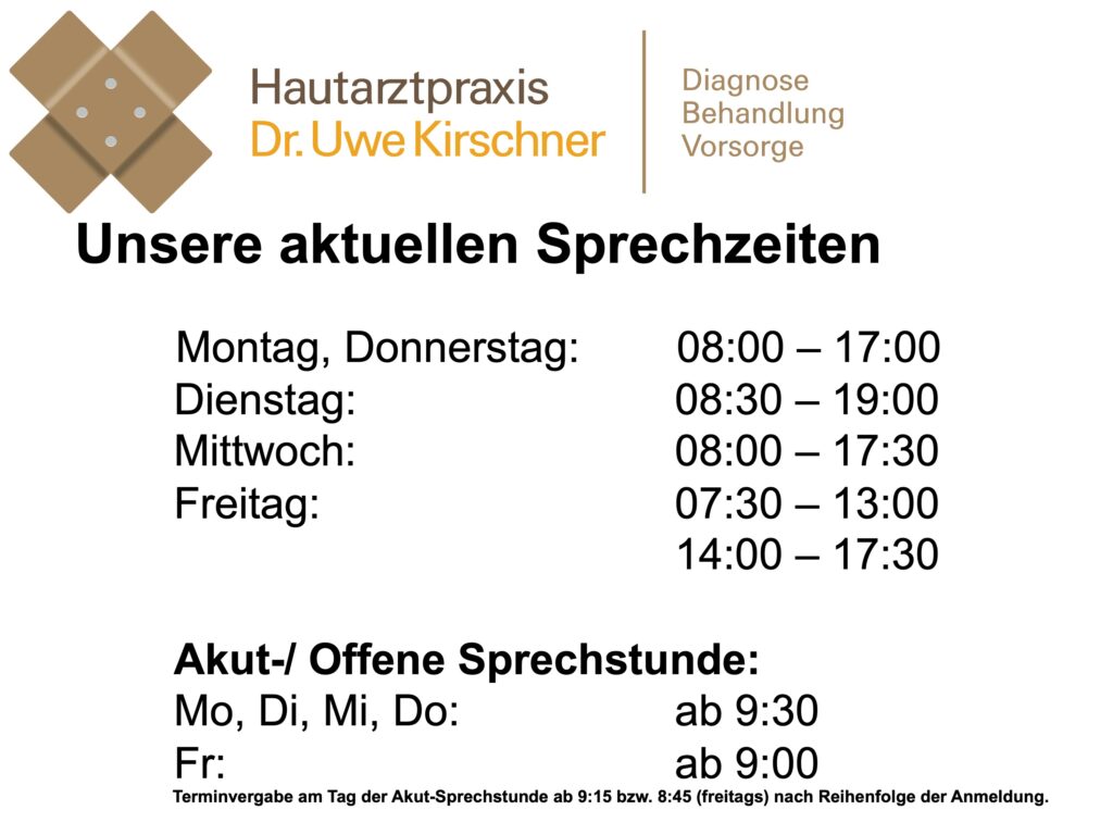 Hautarzt Mainz Öffnungszeiten